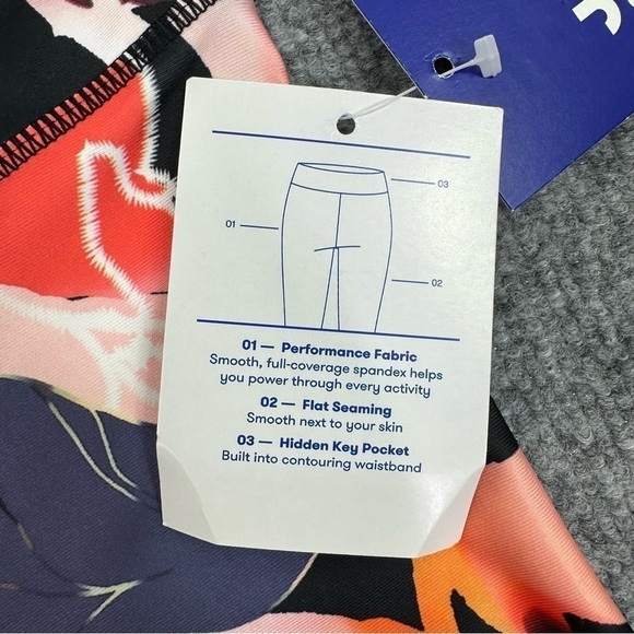 Joy Lab Floral Print Sports Bra & 7/8 Leggings Sz XS NWT - Picture 12 of 17